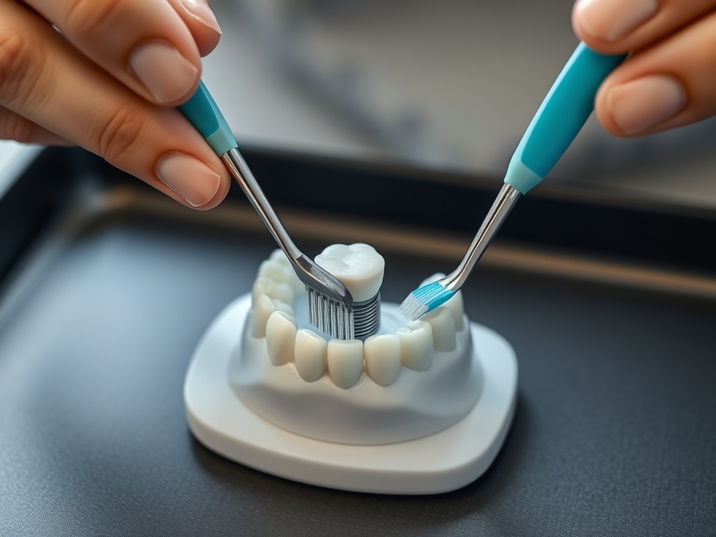 How to Clean Around a Dental Implant Without Damaging the Tissue